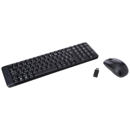 Logitech MK220 Wireless Keyboard & Mouse Combo - Black