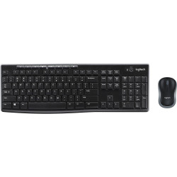 Logitech MK270  Wireless Keyboard & Mouse Combo- Black