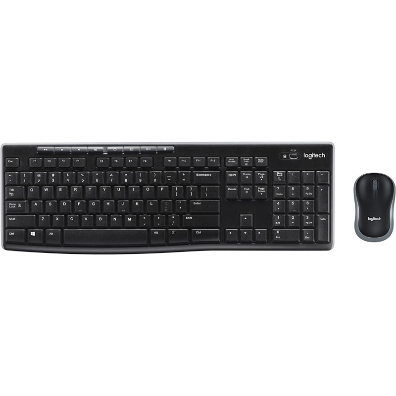 Logitech MK270 Wireless Keyboard & Mouse Combo- Black Logitech MK270 Wireless Keyboard & Mouse Combo- Black