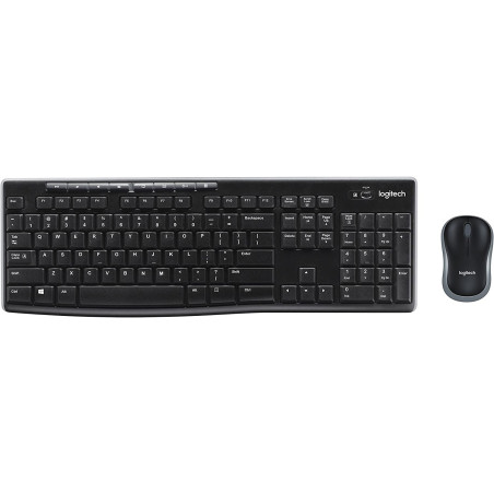 Logitech MK270  Wireless Keyboard & Mouse Combo- Black