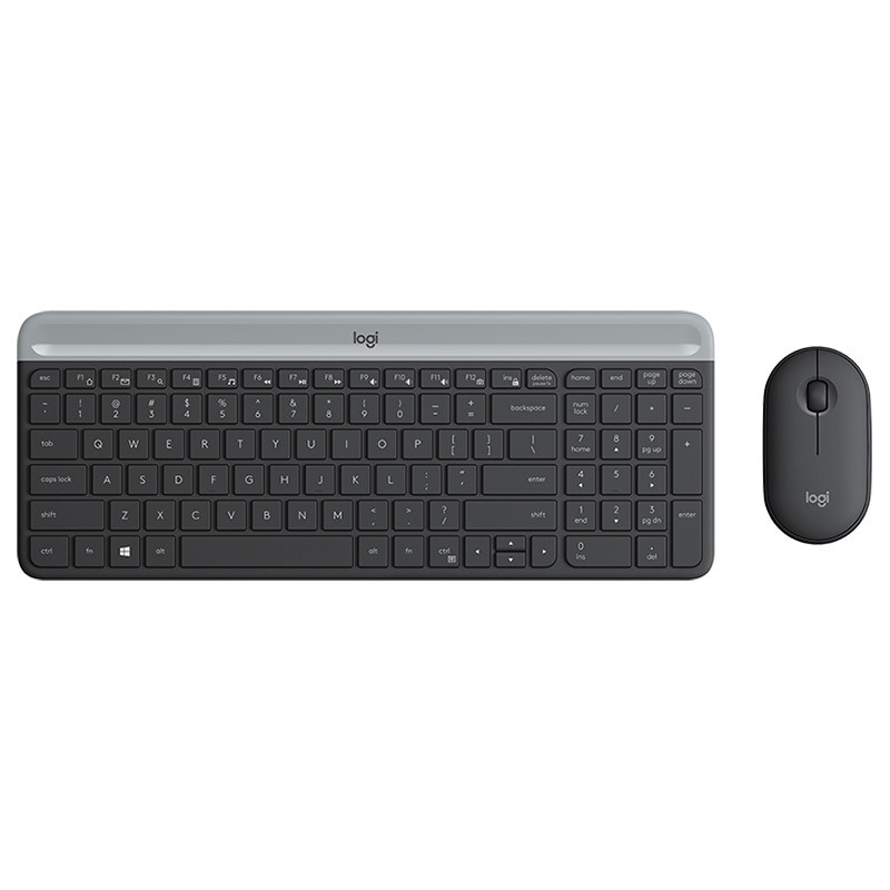 Logitech MK470 Slim Wireless Keyboard and Mouse Combo - Graphite Logitech MK470 Slim Wireless Keyboard and Mouse Combo - Graphite