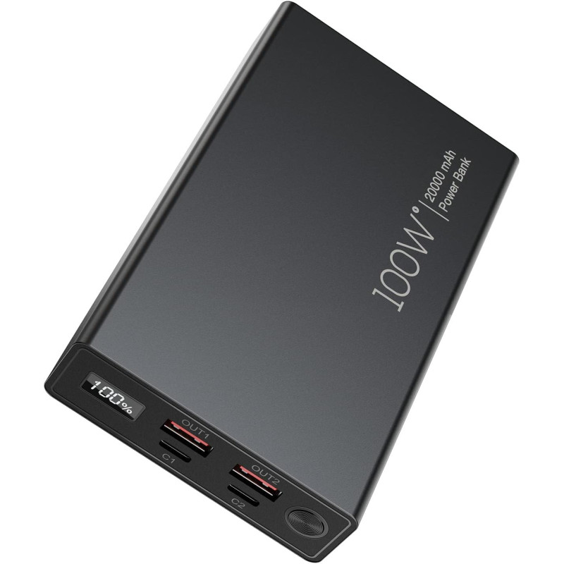 VEN FKCHO Vention 20000mAh Phone & Laptop Power Bank 100W-GREY VEN FKCHO Vention 20000mAh Phone & Laptop Power Bank 100W-GREY