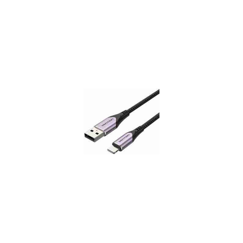 VEN LABVH Vention USB 2.0 A Male to Lightning Male 2M Cable Aluminum Alloy Type VEN LABVH Vention USB 2.0 A Male to Lightning Male 2M Cable Aluminum Alloy Type