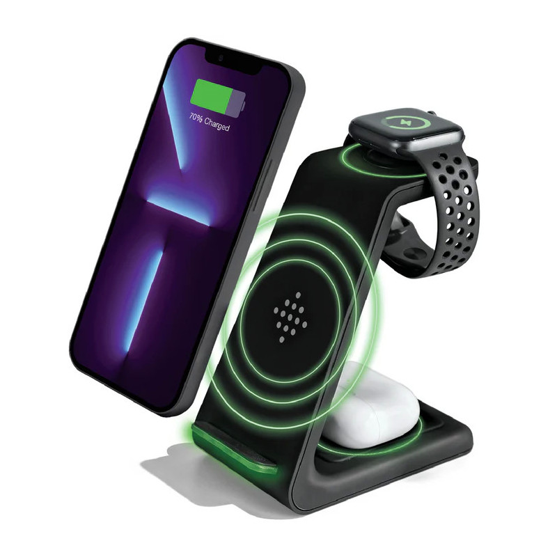 LW-WCH-301 Lightwave 3-IN-1 Wireless Charger LW-WCH-301 Lightwave 3-IN-1 Wireless Charger