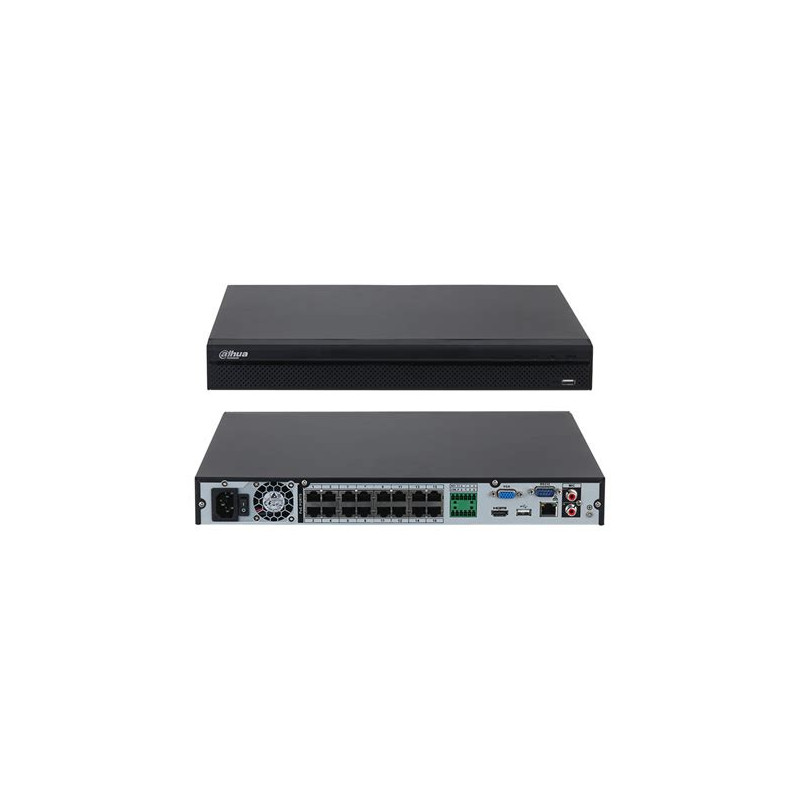 DAHUA NVR4216-16P-4KS3 -16CH 1U 16PoE 2HDDs Lite Network Video Recorder