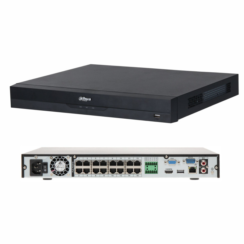 DAHUA NVR4232-16P-EI NVR -32CH 1U 16PoE 2HDDs WizSense Network Video Recorder DAHUA NVR4232-16P-EI NVR -32CH 1U 16PoE 2HDDs WizSense Network Video Recorder