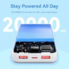 VEN FHLW0 Vention 20,000mAh Power Bank-WHITE