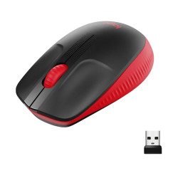 Logitech M190 Full Size Wireless Mouse - Red