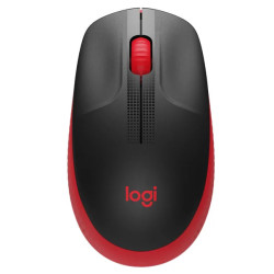 Logitech M190 Full Size Wireless Mouse - Red